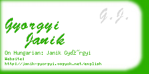 gyorgyi janik business card